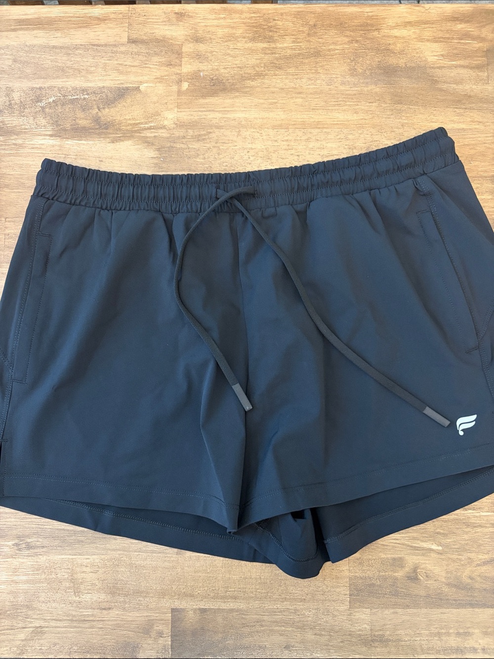 Fabletics Black Women’s Athletic Shorts with Drawstring